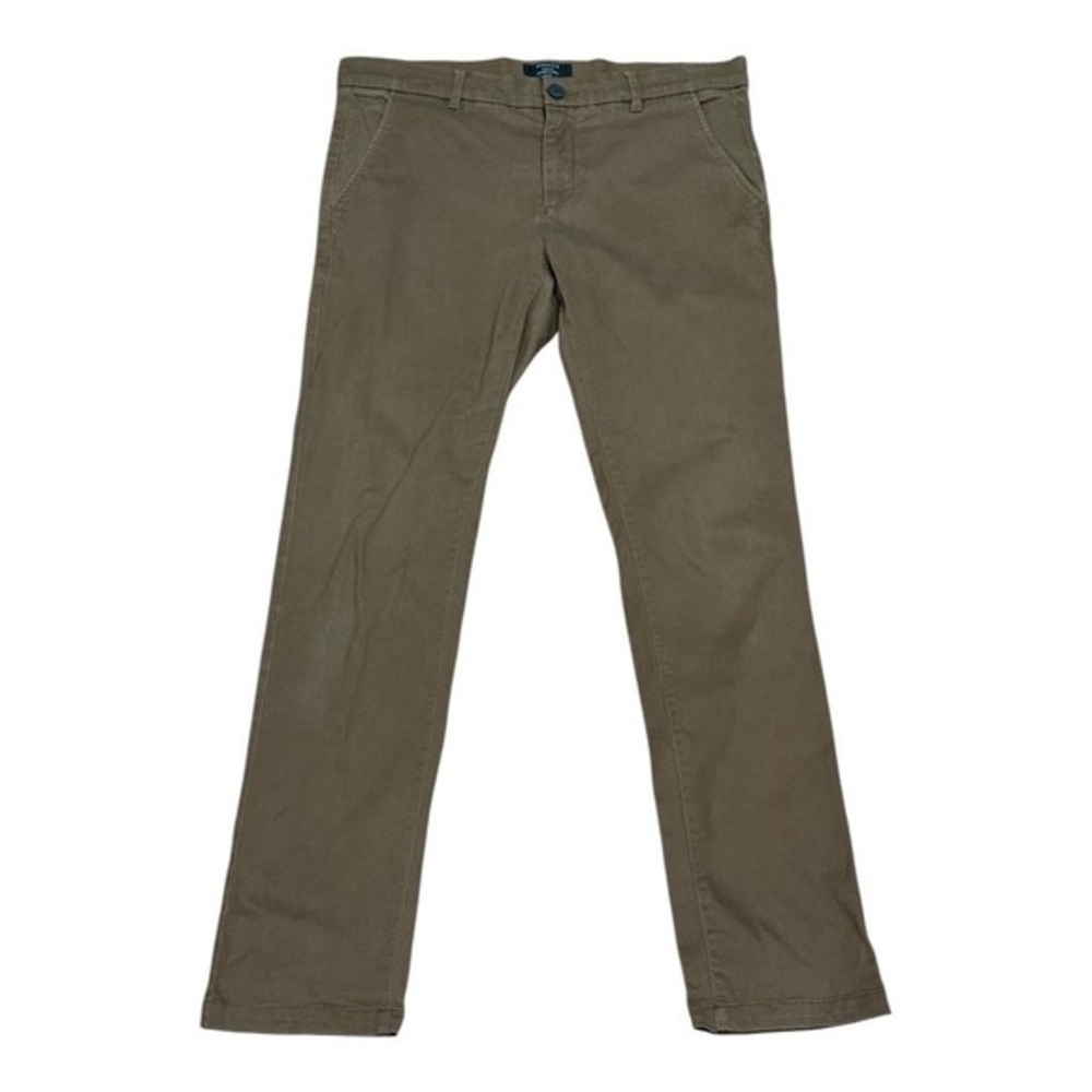RW&CO Slim Fit Pants Mens 32x32 Brown Khaki Chino Dress Casual Stretch Cotton